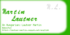 martin lautner business card